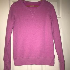 Pink fleece sweatshirt
